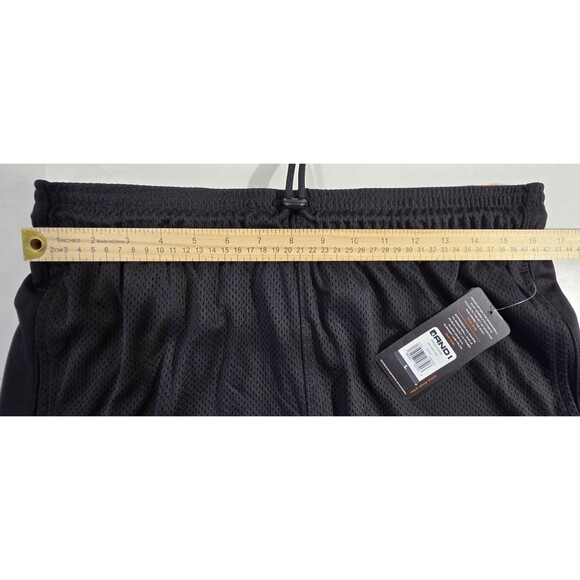 Andi Mesh Basketball Slim Fit Pants Pockets & Drawstring Jogger Men Size L Black - Picture 10 of 13